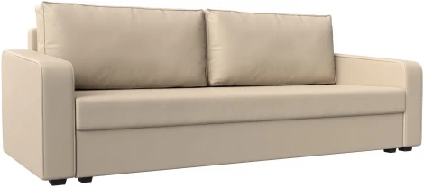 Диван прямой Лига-009 (Бежевый/Экокожа) Лига Диванов арт.118062