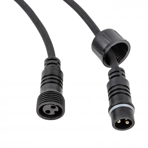 Гирлянда для освещения теплиц 5м + 3м сетевой шнур. 6 подвесов 1м с патроном E27, шаг 100см Uniel UDL-K230 6/E27/5M IP54 BLACK BELT-LIGHT GREENHOUSE