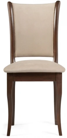 Деревянный стул Woodville Санати сливочный раф / темный орех 527068