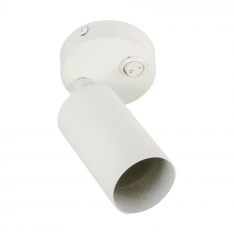 Спот накладной Fametto Sotto DLC-S620 GU10/B WHITE с выключателем на корпусе