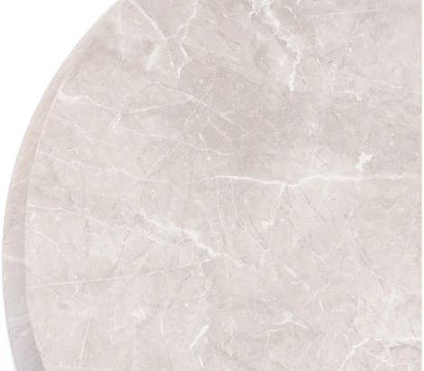 Деревянный стол Woodville Абилин 90х76 мрамор светло-серый / черный матовый 507215