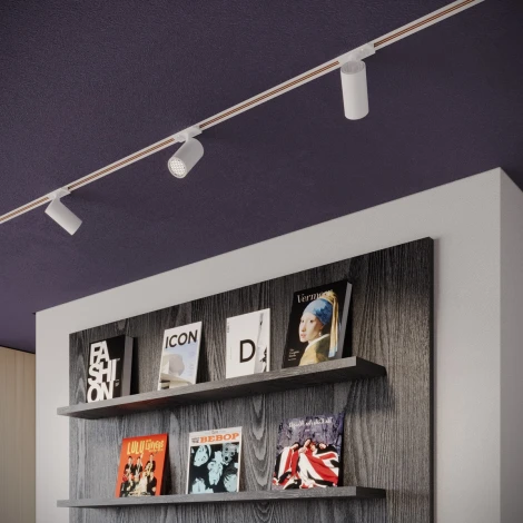 Трековый светильник однофазный светодиодный Novotech Selene 359914 белый трехжильный LED 15W 220V 4000К