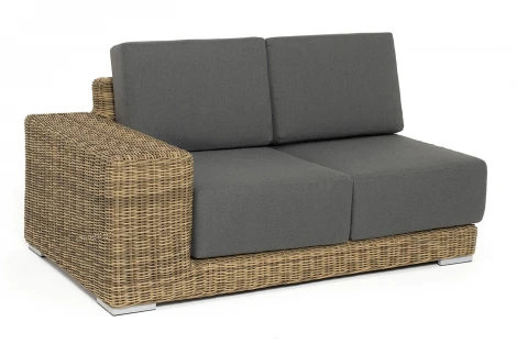 "Капри" модуль диванный правый с подушками, цвет соломенный 4SIS арт.УТ-00009386