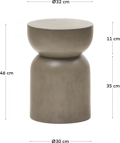 Стол уличный La Forma (ex Julia Grup) Garbet (Серый/ Цемент) 157029