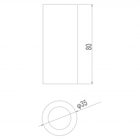 Сменный корпус для светильника ALPHA алюминий Donolux Alpha BODY ALPHA 3580 Aluminum
