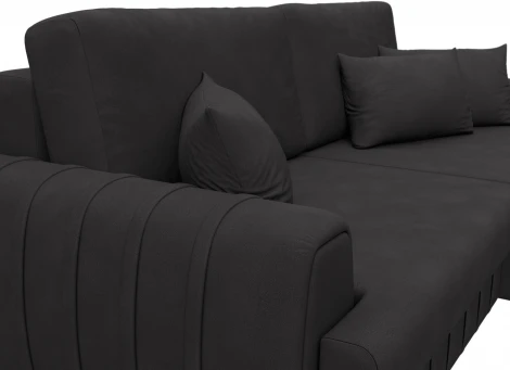 Диван угловой Лига-057 НПБ угол правый Лига Диванов (Замша) арт.129284