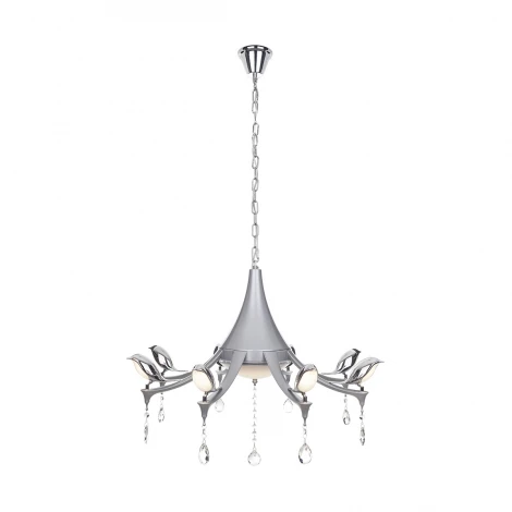 Подвесная люстра IDLamp Uccelli 385/8-LEDSilver