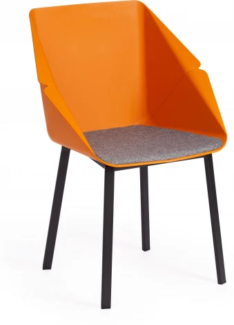 Обеденный стул Tetchair DORO (Пластик,Металл,Ткань /Серый)