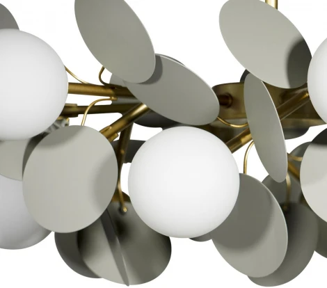 Потолочная люстра на штанге Loft It Matisse 10008/12 Grey (220V, цветы, шарики)