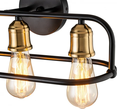 Настенный светильник Escada Lamda 659/3P 3x40Вт E27, металл, чёрный/бронза (220V)