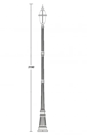 Наземный фонарь Oasis Light Florida 89410