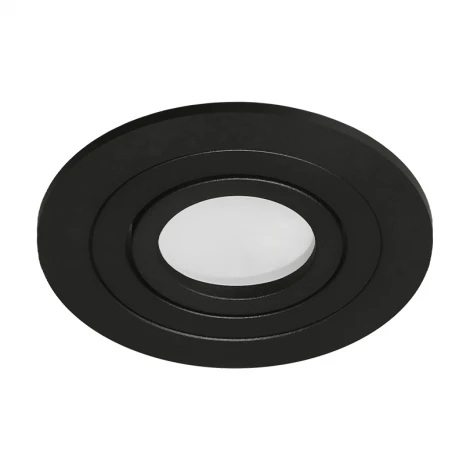 Встраиваемый светильник под лампу MR11 с цоколем GU10 черный Wolta Alto Mini WDL-MR11/01BL-R