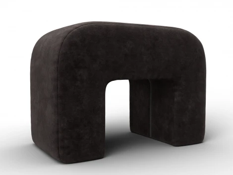 Пуф 008 (ДСП,Брус,Фанера,Велюр/Коричневый) Лига Диванов 132524