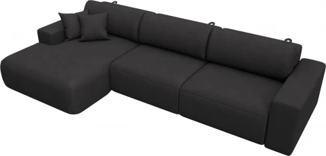 Диван угловой Лига-036 НПБ Классик Лонг левый угол Лига Диванов (Замша) арт.127800L