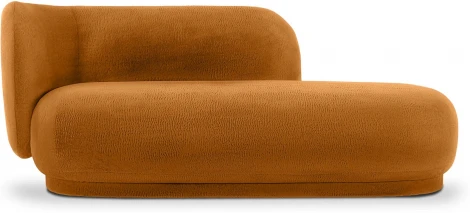 Кушетка Lucca левая ОГОГО (арт.865104), (Искусственный мех/Коричневый)