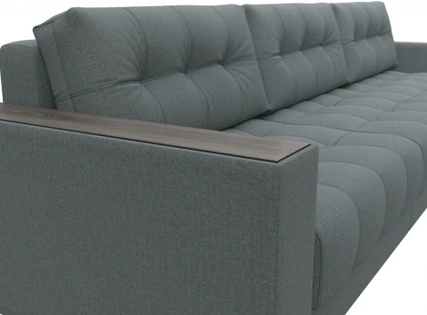 Диван угловой с декором Лига-049 НПБ Лонг Лига Диванов (Рогожка) арт.128291