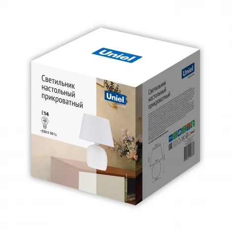 Настольная лампа Uniel UML-B304 E14 WHITE