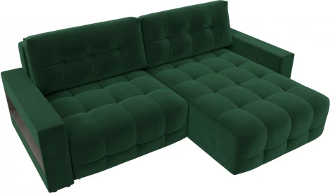 Диван угловой с полками Лига-053 НПБ Лига Диванов (Велюр) арт.128937