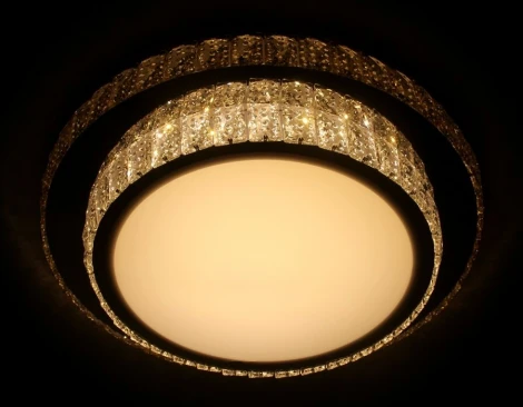 Потолочный светильник Ambrella Orbital Crystal F94 CH/CL 48W D490