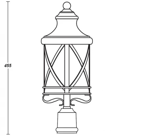 Уличный консольный светильник Oasis Light Lucerna Bg 84803