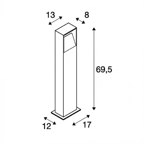 Наземный светильник Slv Logs 232125