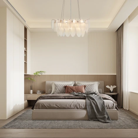 Подвесная люстра Arte Milano AM-4653 4653.L750.H240.E14.12 G (220V, на тросе, перо)