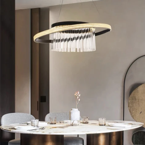 Подвесная люстра Lussole Screven LSP-7326 (LED, 220V, на тросе, кольцо)