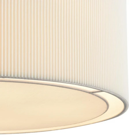 Потолочная люстра на штанге Lumion Zigrisa 8110/5 хром/белый, металл/текстиль E14 5*40W 220V (круглые)