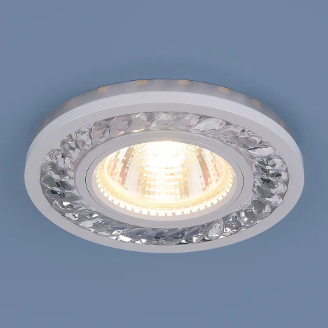 Встраиваемый точечный светильник Elektrostandard 8355 MR16 CL/WH прозрачный/белый