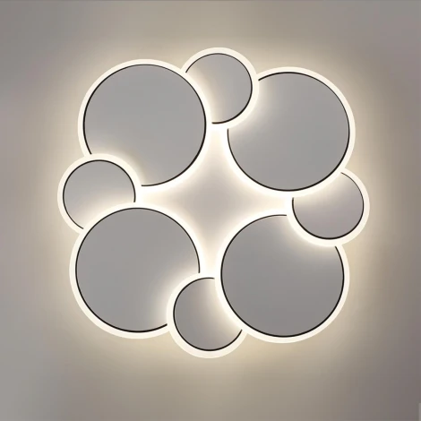 Потолочный светильник круглый светодиодный Lumion Bridge 8011/80CL белый, хром/белый металл/акрилл LED 80W 220V 3000-6000K (круглые)