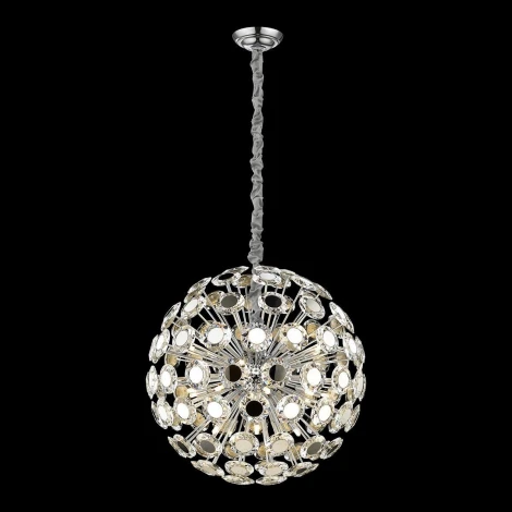 Подвесная люстра Wertmark Brunella WE109.23.103 (220V, хрусталь, на цепи, шар)