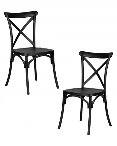 Набор 2 шт стул обеденный DOBRIN ZILAN (цвет чёрный (B-03))