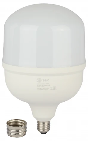 Лампочка светодиодная E27 переходник на E40 100 Вт ЭРА LED POWER 100W-4000-E27/E40 LED POWER T160-100W-4000-E27/E40