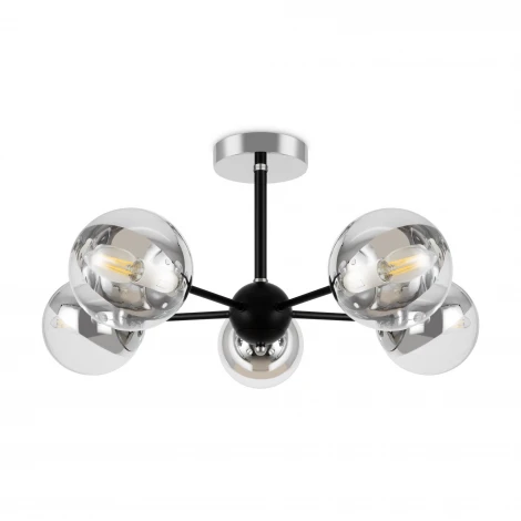 Потолочная люстра на штанге Freya Sonnet FR5271PL-05B шарики