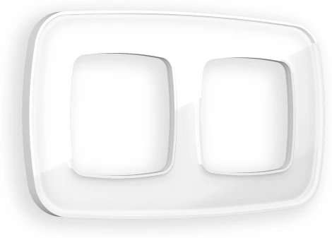 Рамка Ambrella Volt OMEGA Coint (Белый Стекло органическое) 2-ая OF640102