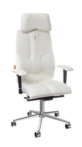 Эргономичное кресло Business Kulik System Бежевая кожа