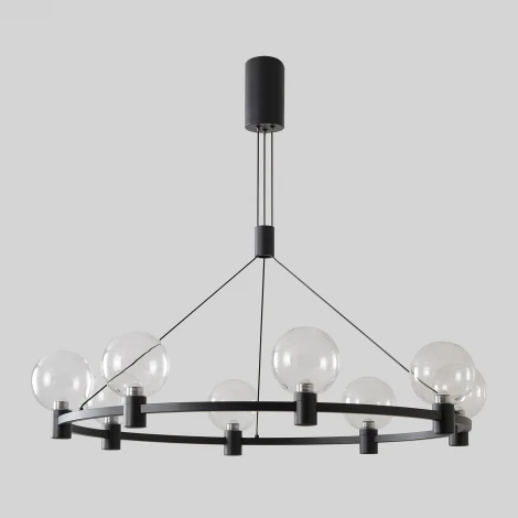 Подвесная люстра шарики Crystal Lux DUET SP56W LED BLACK