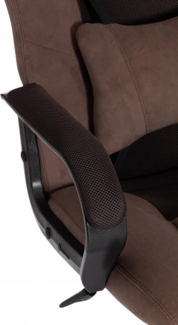 Кресло DRIVER (22) флок/ткань, коричневый, 6/TW-24 Tetchair 19293
