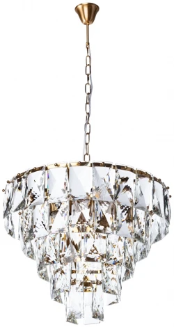 Подвесная люстра каскадная Divinare Chara 3508/17 LM-6 (220V, хрусталь, на цепи)