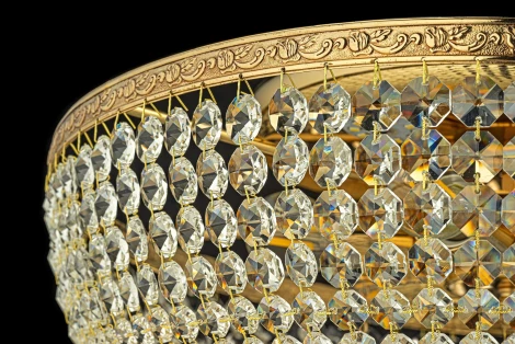 Потолочная люстра буше Arti Lampadari Nonna LE 1.2.50.503 G (220V, хрусталь)