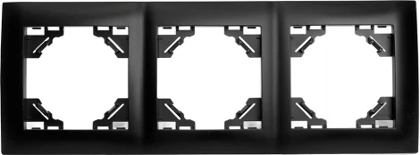 Рамка на 3 поста (черный) Stekker Эрна Элегант 49663