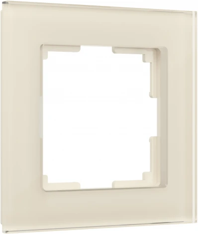 Рамка на 1 пост Favorit (молочный, стекло) Werkel W0011141 (a058813)