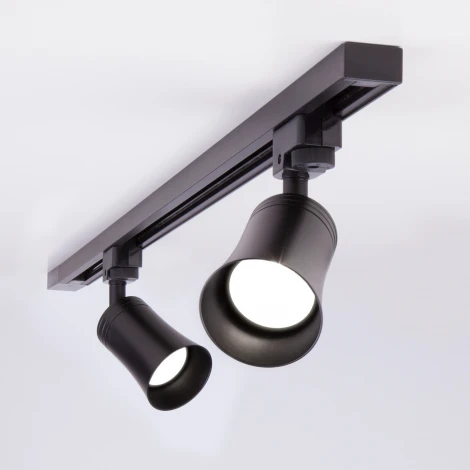 Трековый светильник однофазный черный 220V MRL Elektrostandard Vetro 1001
