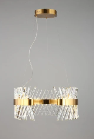 Подвесная люстра Omnilux Strasatti OML-99903-62 (LED, 220V, хрусталь, на тросе, круглые)