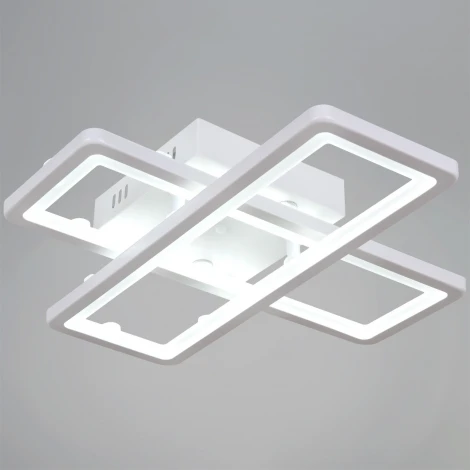 Потолочная люстра светодиодная на штанге с пультом с регулировкой цветовой температуры, яркости и ночным режимом Reluce 03629-0.3-02B WH