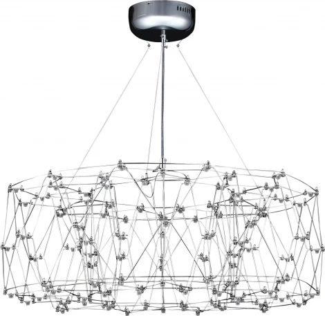 Подвесная люстра светодиодная ST Luce Gravetta SL6602.103.72 Хром/Прозрачный LED 1*72W 4000K (220V, на тросе)