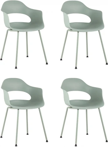 Стул Lady пластик серо-зеленый 4 шт. Stool Group арт.УТ000037273