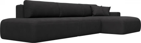 Диван угловой Лига-036 НПБ Модерн Лонг правый угол Лига Диванов (Замша) арт.127760