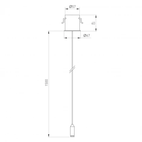 Потолочная чаша MAG-ORIENT-CANOPY-BUILT-L1500 (WH) (Arlight, Металл) 062960