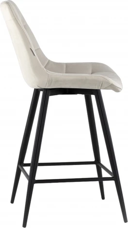 Стул полубарный Флекс с поворотным механизмом велюр бежевый Stool Group арт.УТ000040027